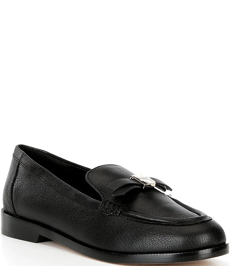 kate spade new york Deco Bow Leather Loafers
