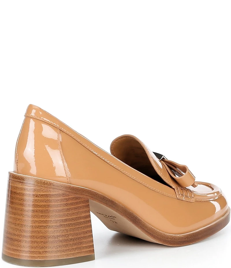 kate spade new york Deco Bow Patent Leather Block Loafers