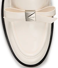 kate spade new york Deco Bow Patent Leather Block Loafers