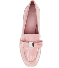 kate spade new york Deco Bow Patent Leather Block Loafers