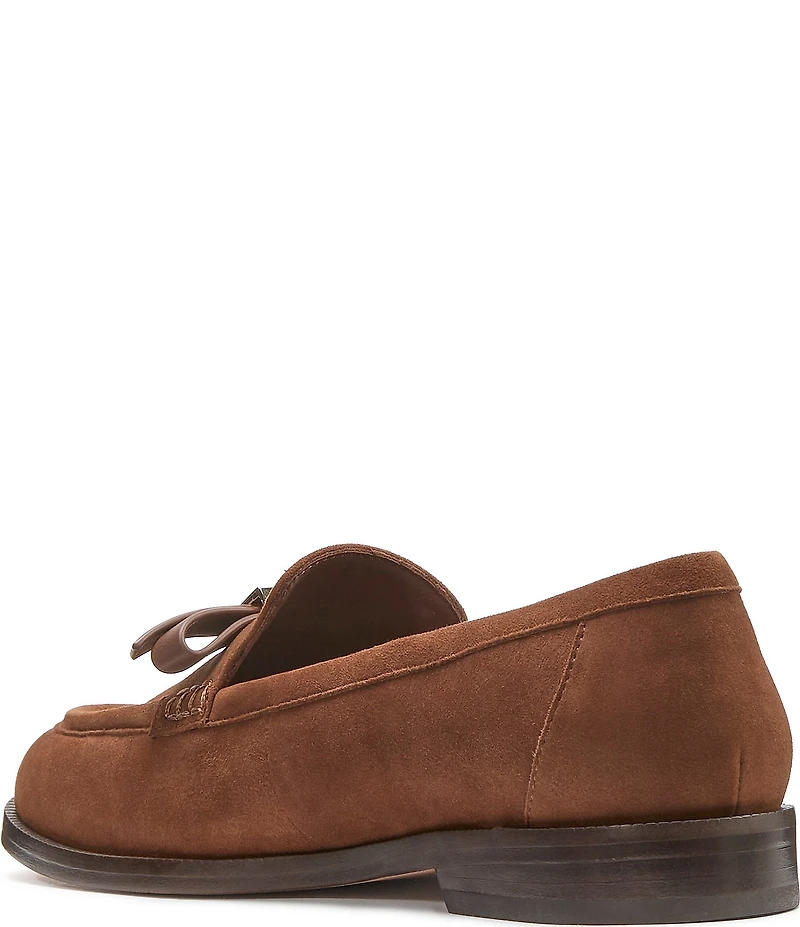kate spade new york Deco Bow Suede Loafers