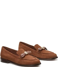 kate spade new york Deco Bow Suede Loafers