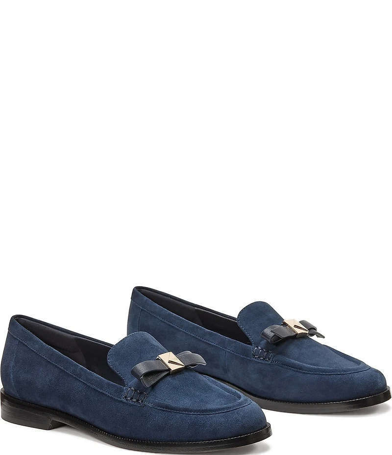 kate spade new york Deco Bow Suede Loafers