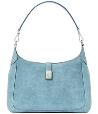 kate spade new york Deco Denim Suede Shoulder Bag