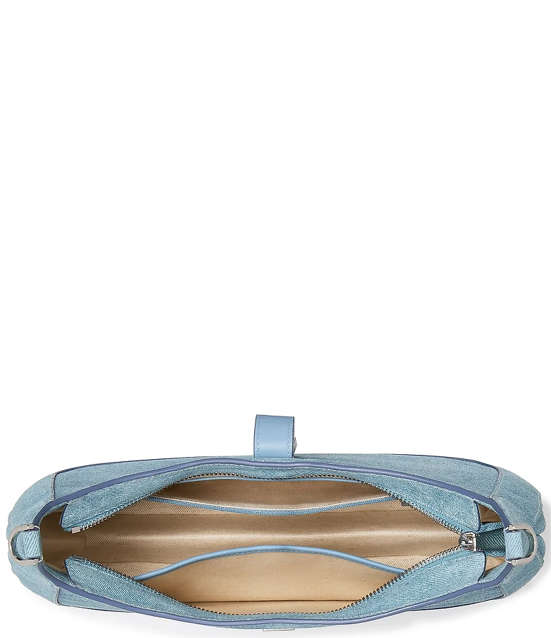kate spade new york Deco Denim Suede Shoulder Bag