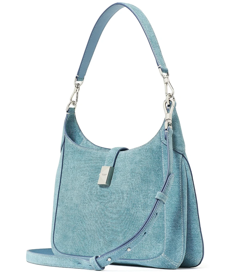 kate spade new york Deco Denim Suede Shoulder Bag