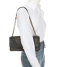 kate spade new york Deco Fine Grain Leather Soft Shoulder Bag