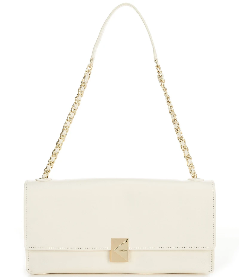 kate spade new york Deco Fine Grain Leather Soft Shoulder Bag