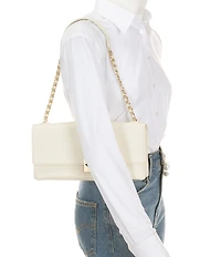 kate spade new york Deco Fine Grain Leather Soft Shoulder Bag