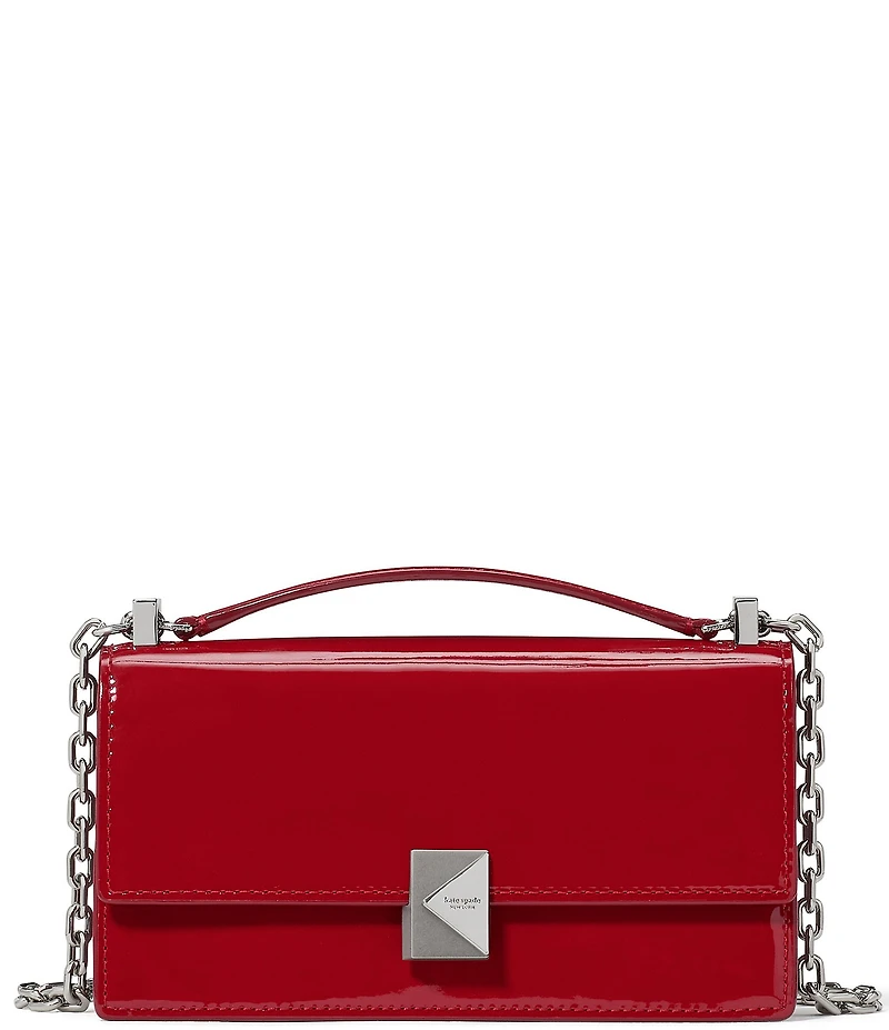 kate spade new york Deco Patent Leather Chain Crossbody Bag
