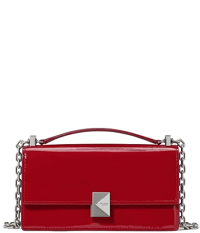 kate spade new york Deco Patent Leather Chain Crossbody Bag