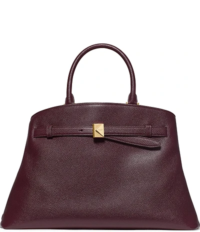 kate spade new york Deco Large Belted Pebbled Leather Satchel Bag