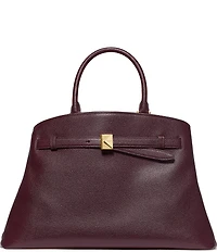 kate spade new york Deco Large Belted Pebbled Leather Satchel Bag