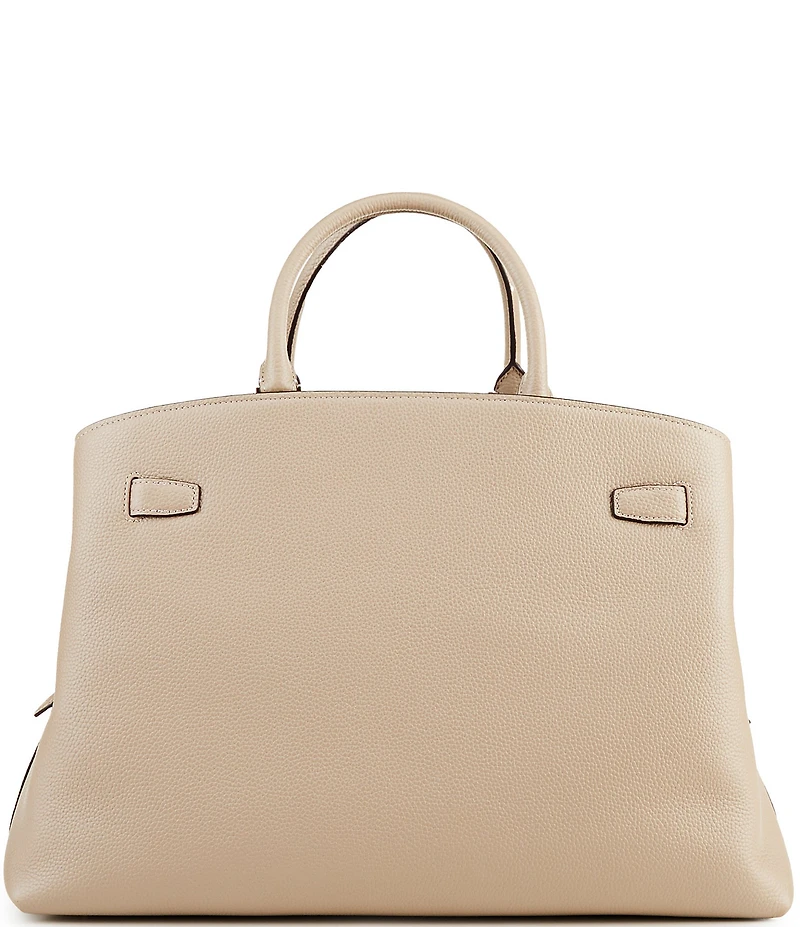 kate spade new york Deco Large Belted Pebbled Leather Satchel Bag