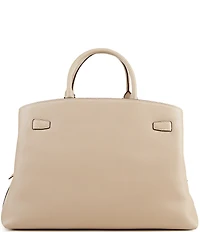 kate spade new york Deco Large Belted Pebbled Leather Satchel Bag