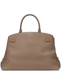 kate spade new york Deco Large Belted Pebbled Leather Satchel Bag