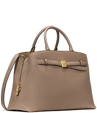 kate spade new york Deco Large Belted Pebbled Leather Satchel Bag