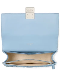 kate spade new york Deco Quilted Denim Suede Chain Convertible Shoulder Bag