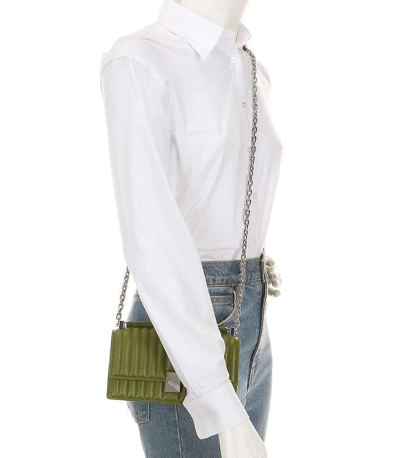 kate spade new york Deco Quilted Mini Flap Chain Convertible Crossbody Bag