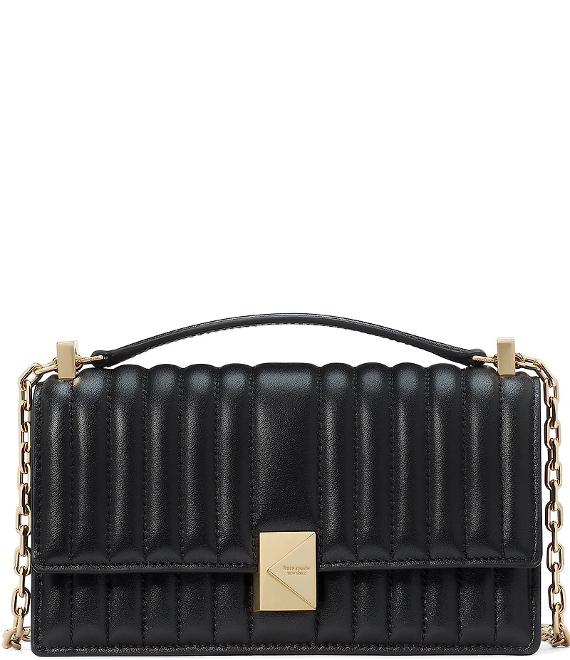 kate spade new york Deco Quilted Mini Flap Chain Convertible Crossbody Bag