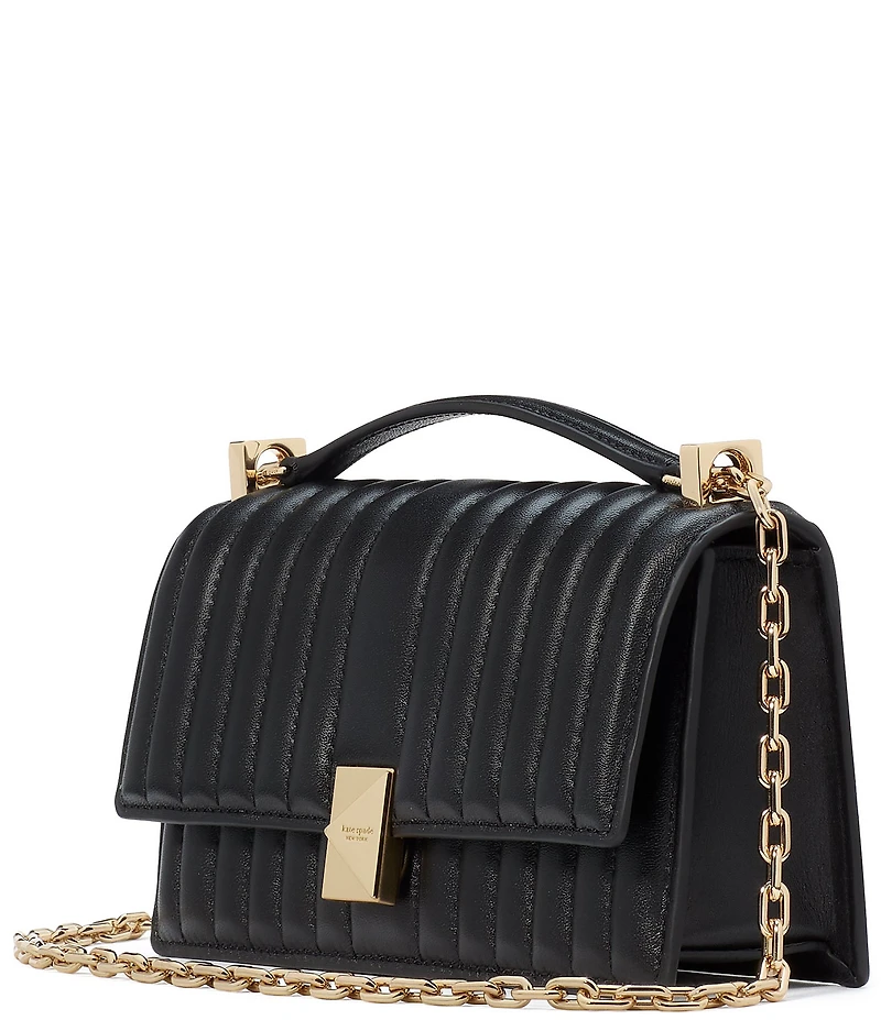 kate spade new york Deco Quilted Mini Flap Chain Convertible Crossbody Bag