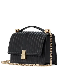 kate spade new york Deco Quilted Mini Flap Chain Convertible Crossbody Bag