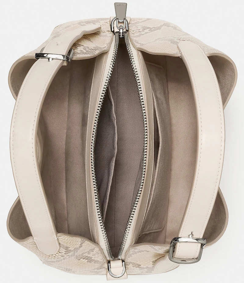 kate spade new york Deco Snake Embossed Leather Crossbody Tote