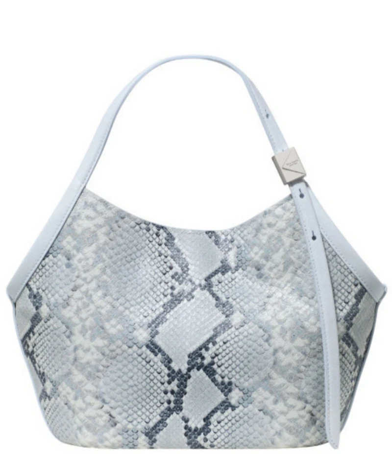 kate spade new york Deco Snake Embossed Leather Small Tulip Handle Tote Bag