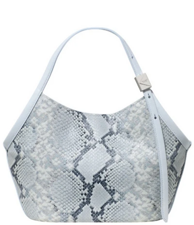 kate spade new york Deco Snake Embossed Leather Small Tulip Handle Tote Bag