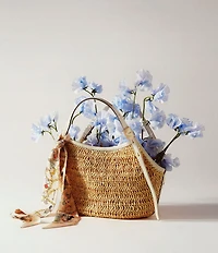 kate spade new york Deco Straw Small Tulip Tote