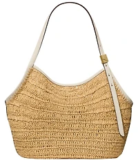 kate spade new york Deco Straw Tulip Tote Bag