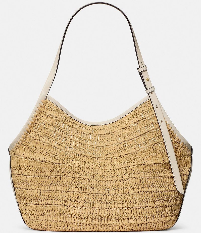 kate spade new york Deco Straw Tulip Tote Bag