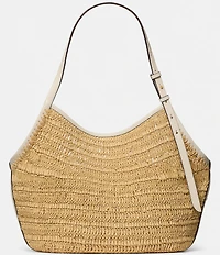 kate spade new york Deco Straw Tulip Tote Bag