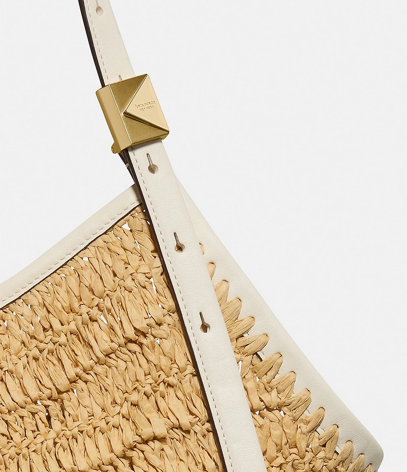 kate spade new york Deco Straw Tulip Tote Bag