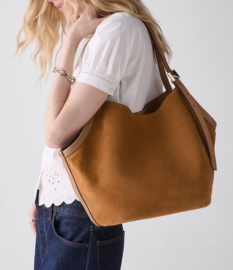 kate spade new york Deco Suede Tulip Tote Bag