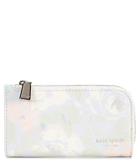 kate spade new york Devin Hidden Garden Printed PU Small Slim Bifold Wallet