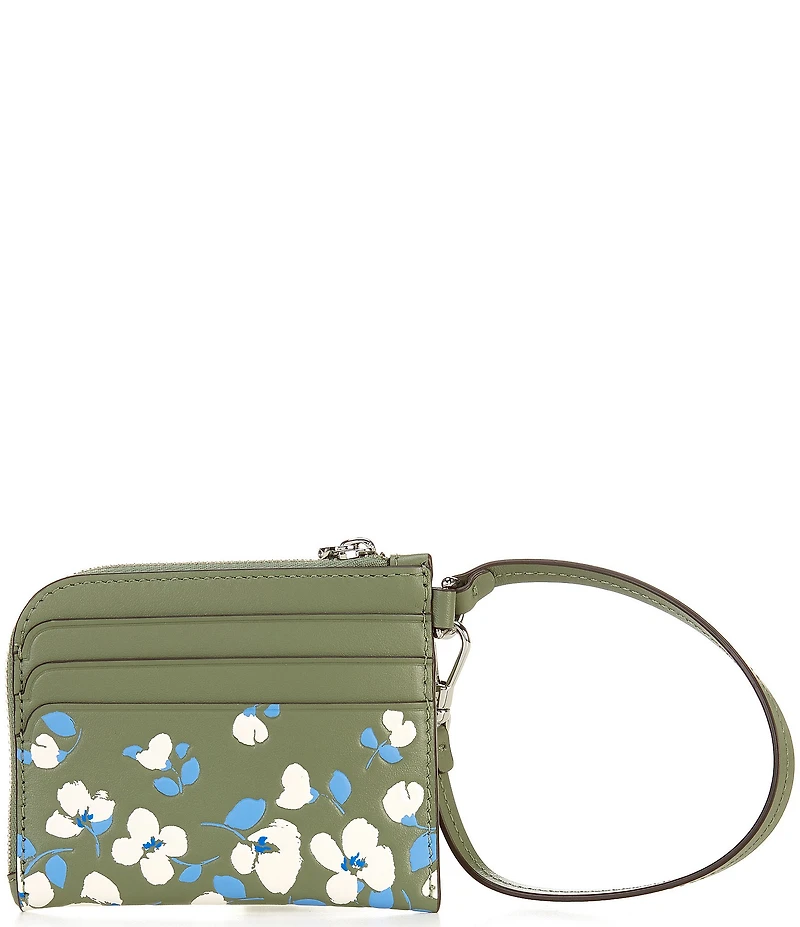kate spade new york Devin Floral Leather Coin Card Case Wristlet