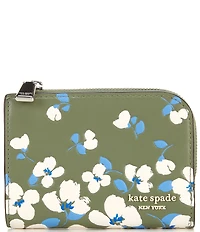 kate spade new york Devin Floral Leather Small Compact Wallet