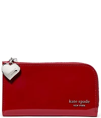 kate spade new york Devin Patent Leather Small Slim Bifold Wallet