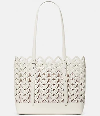 kate spade new york Do It All Large Woven Leather Tote