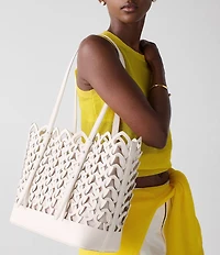 kate spade new york Do It All Large Woven Leather Tote