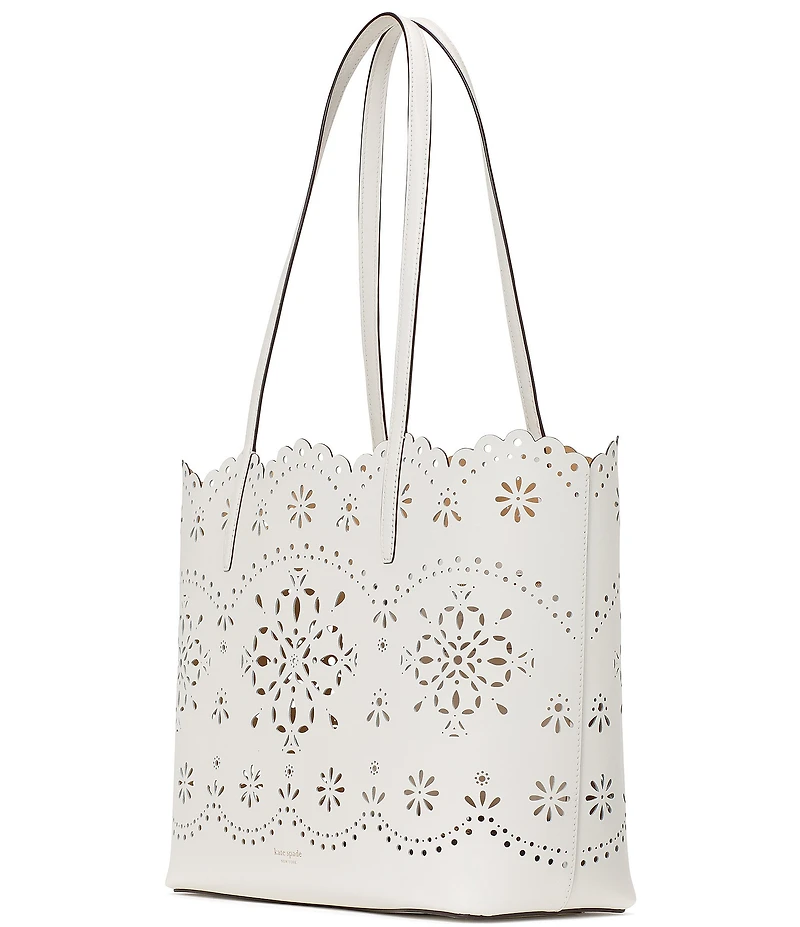 kate spade new york Spade Flower Do It All Perforated Leather Tote Bag