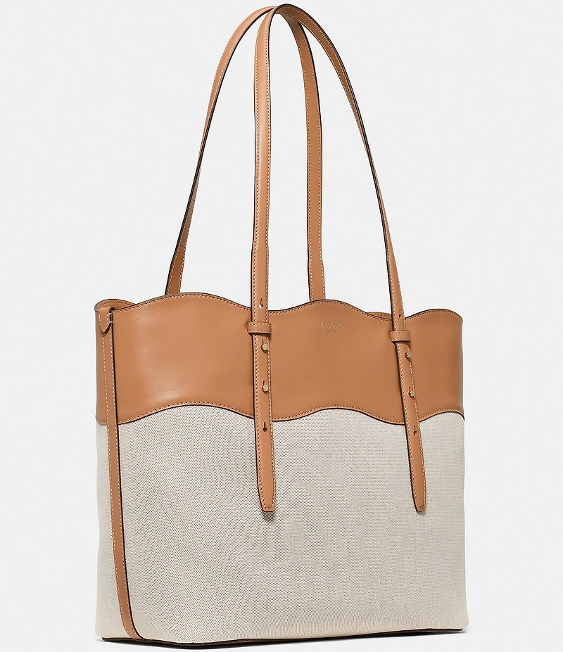 kate spade new york Do It All Wavy Canvas Tote Bag
