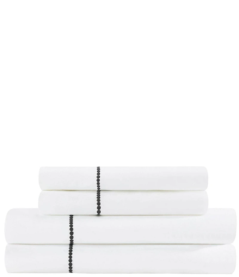 kate spade new york Dot Embroidered 300-Thread Count All-Season 4-Piece Sheet Set