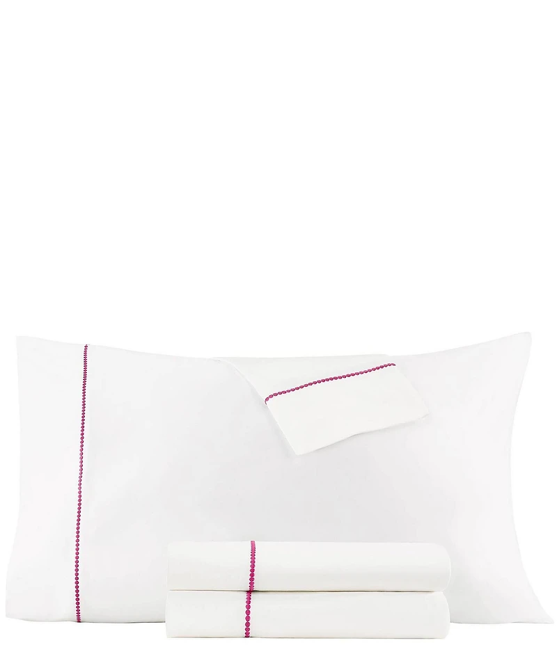 kate spade new york Dot Embroidered 300-Thread Count All-Season 4-Piece Sheet Set