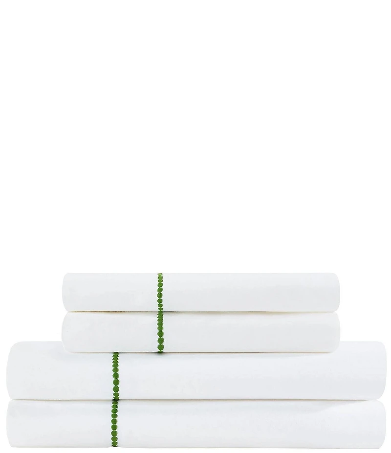 kate spade new york Dot Embroidered 300-Thread Count All-Season 4-Piece Sheet Set
