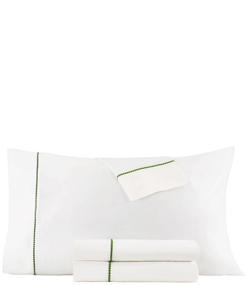 kate spade new york Dot Embroidered 300-Thread Count All-Season 4-Piece Sheet Set