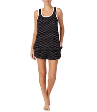 kate spade new york Dot Print Jersey Knit Tank & Shorts Coordinating Pajama Set