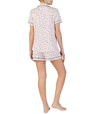 kate spade new york Dot Print Jersey Shorty Coordinating Pajama Set