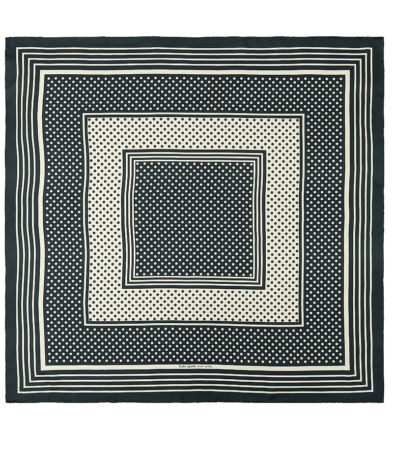 kate spade new york Dot Silk Square Scarf